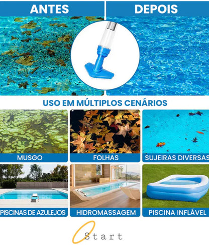 iPoolMax – Aspirador de Piscina Recarregável 3 em 1