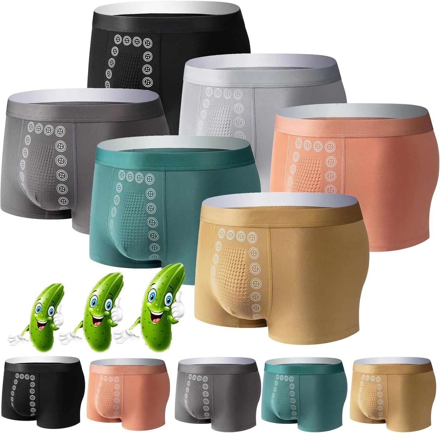 PACK COM 4 CUECAS CONFORTEX™ - Cueca de Seda Térmica