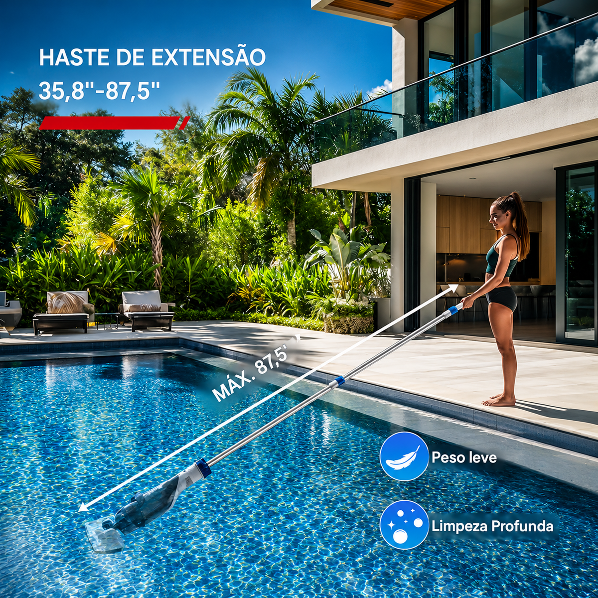 ENHULK Pro – Aspirador de Piscina Recarregável 3 em 1