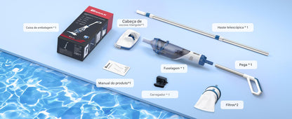 ENHULK Pro – Aspirador de Piscina Recarregável 3 em 1