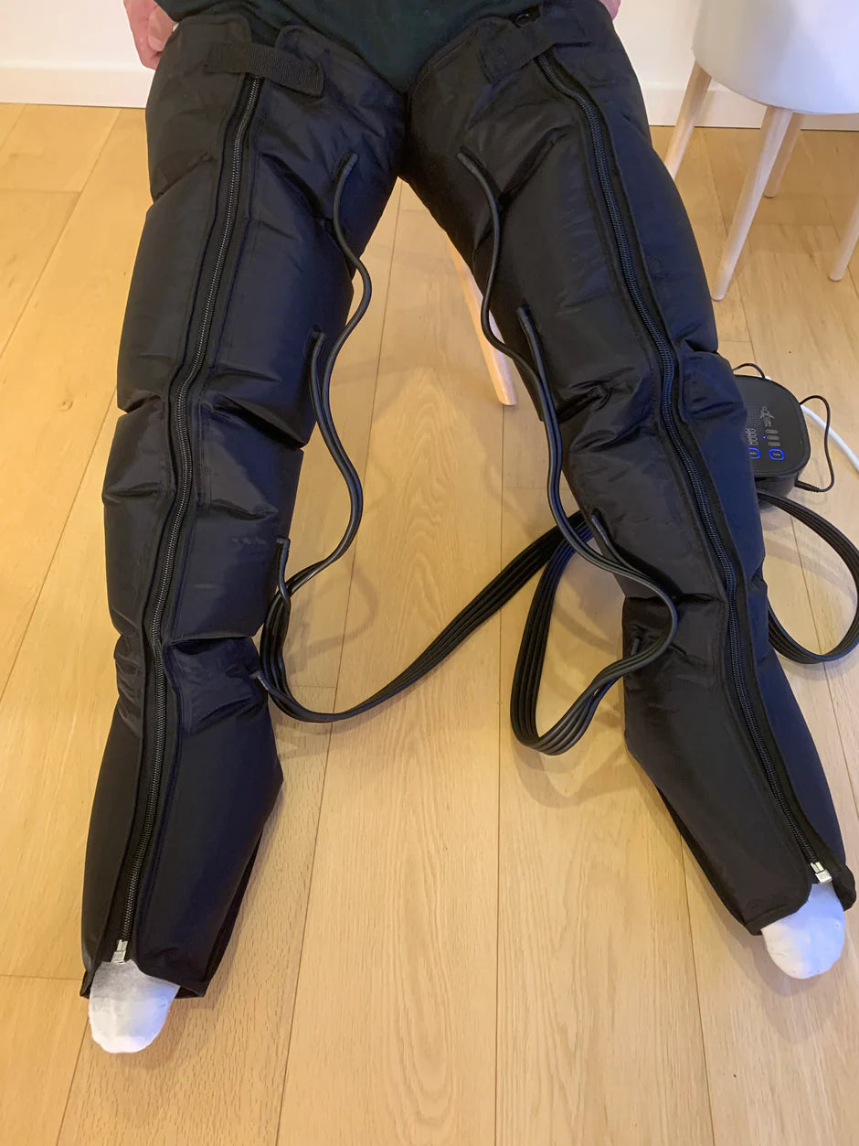 HydroPulse™ – Pressoterapia Inteligente para Pernas