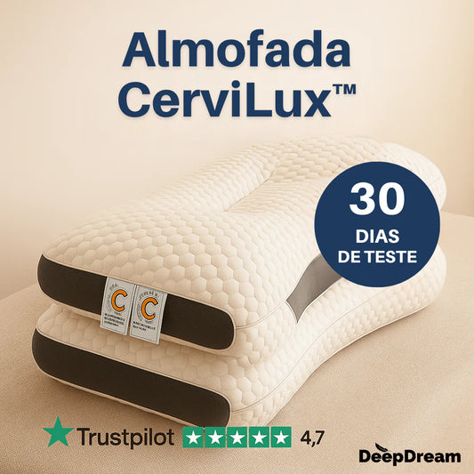 Almofada CerviLux™ - Redescobre o prazer de dormir sem dores