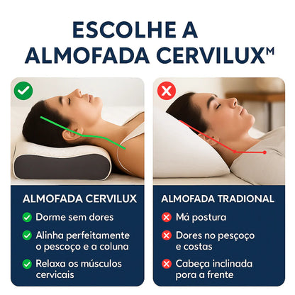 Almofada CerviLux™ - Redescobre o prazer de dormir sem dores
