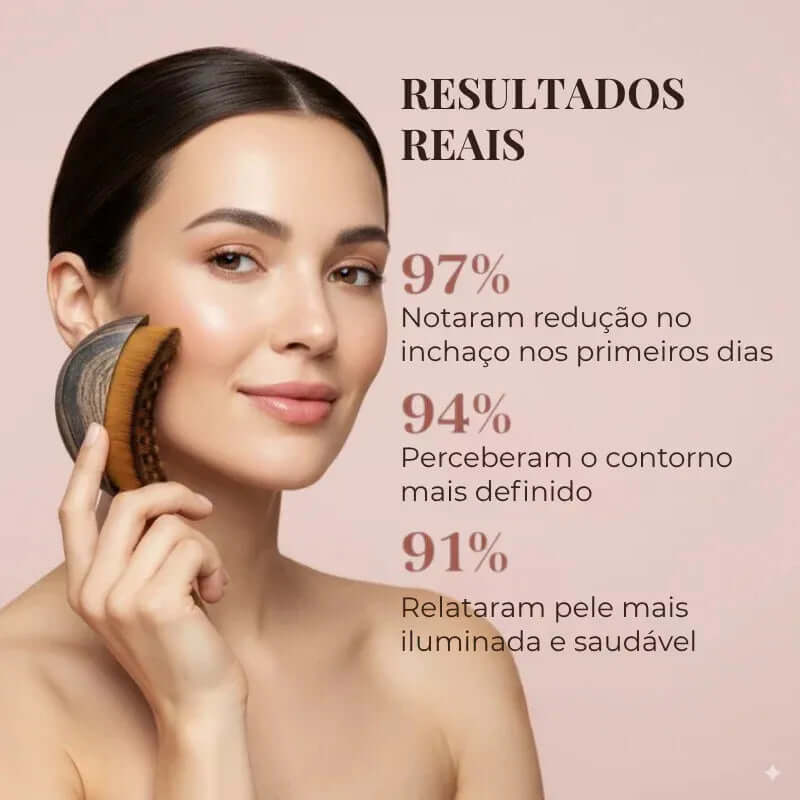FLUXIA® – Escova de Drenagem e Contorno Facial Profissional