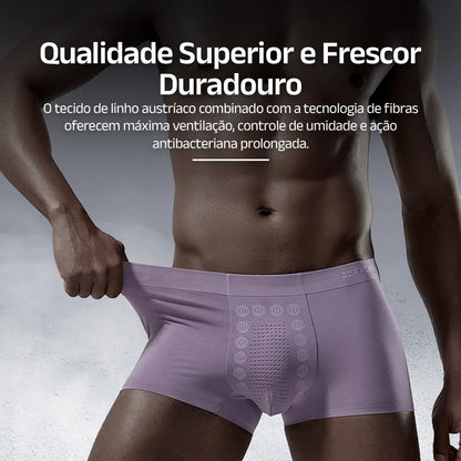 PACK COM 4 CUECAS CONFORTEX™ - Cueca de Seda Térmica