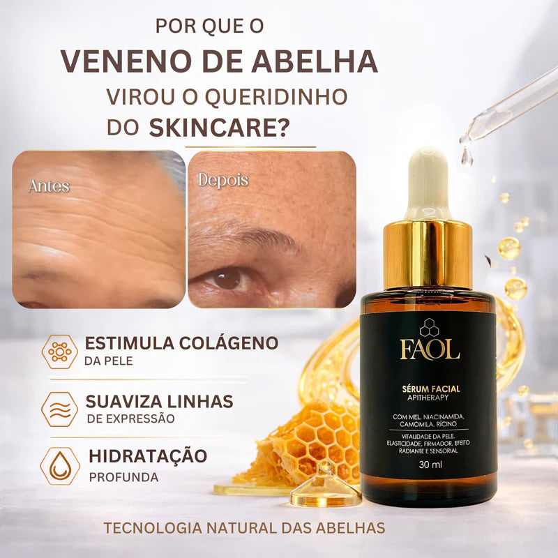 Sérum Facial FAOL com Apitoxina (Bee Venom) 30ml