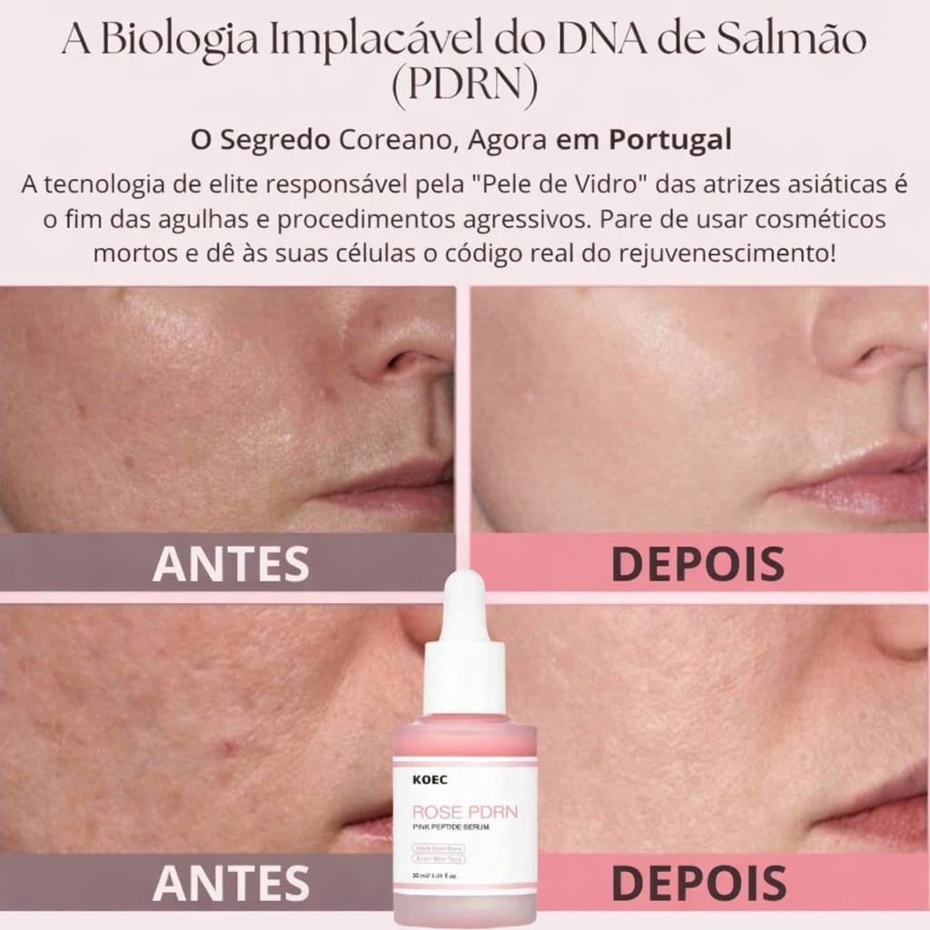 Tecnologia Coreana Sérum PDRN Regenerador da Pele DNA de Salmão