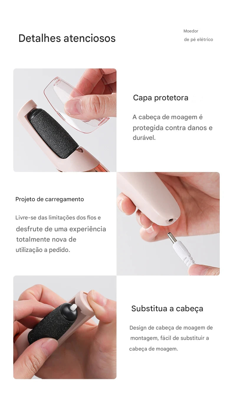 FRESA REMOVE CALOS E CALOSIDADES PARA PÉS PERFEITOS SEM RACHADURAS