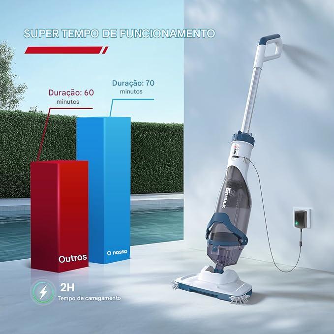 ENHULK Pro – Aspirador de Piscina Recarregável 3 em 1