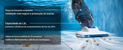 ENHULK Pro – Aspirador de Piscina Recarregável 3 em 1