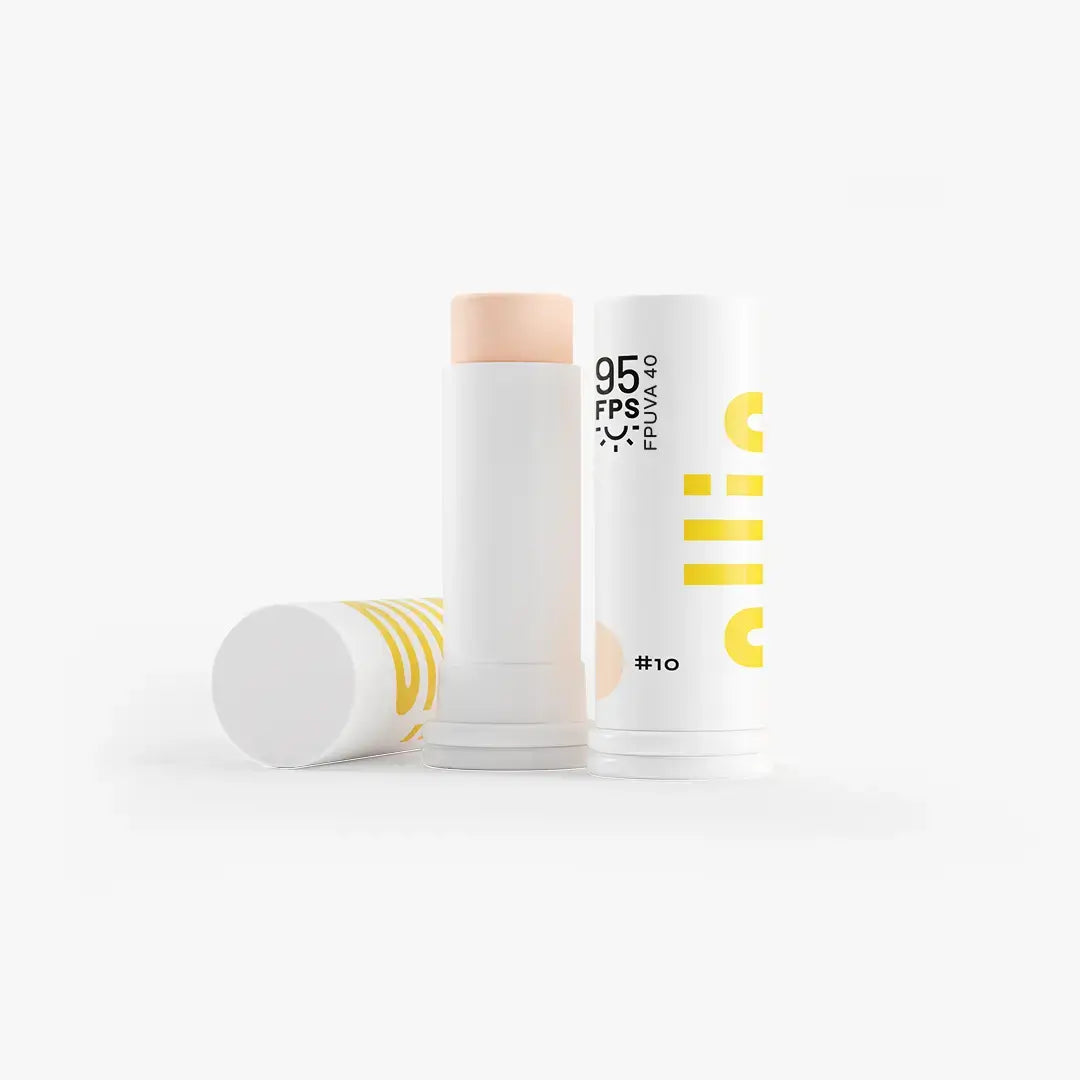 💎 OLLIE Bastão Facial FPS 95 com Cor