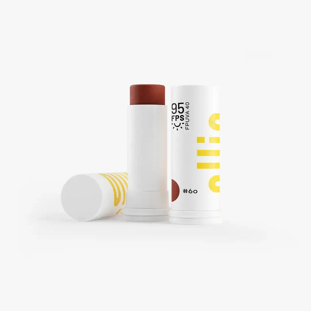 💎 OLLIE Bastão Facial FPS 95 com Cor