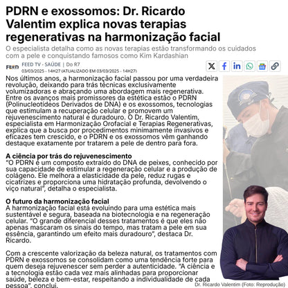 Tecnologia Coreana Sérum PDRN Regenerador da Pele DNA de Salmão