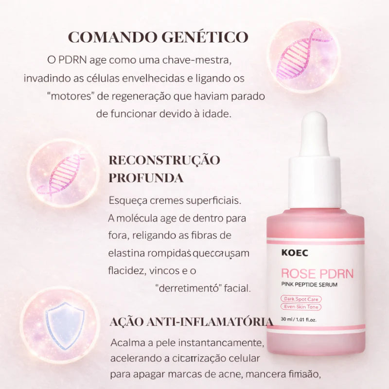 Tecnologia Coreana Sérum PDRN Regenerador da Pele DNA de Salmão